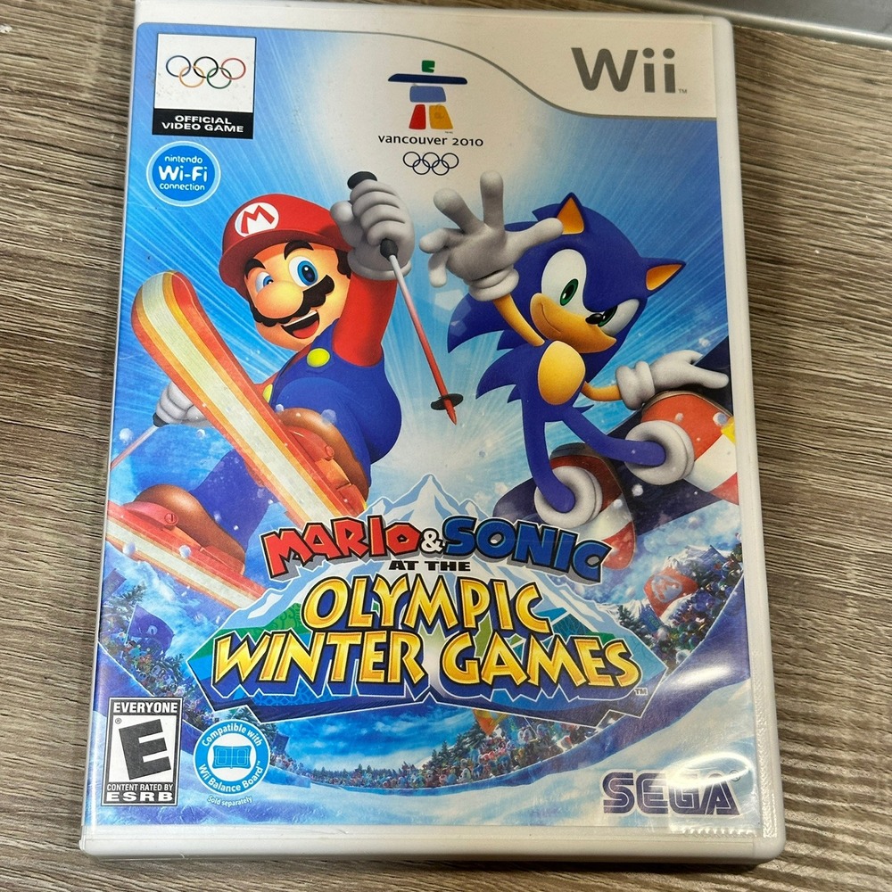 Sega Mario & Sonic at the Olympic Winter Games Nintendo Wii CIB RVL-P-ROLE